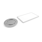 Werbe-Metallpin für Kleidung mit quadratischem Magnetverschluss