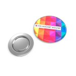 Metall-Pin für Kleidung mit magnetischem Verschluss, klein, rechteckig