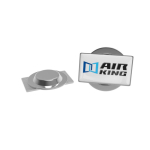Metall-Anstecker für Kleidung mit großem rechteckigem Magnetverschluss