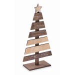 Weihnachtsbaum Holzdeko personalisierbar farbe holzton