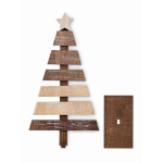 Weihnachtsbaum Holzdeko personalisierbar farbe holzton dritte Ansicht