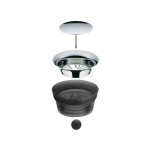 Glas-Dekanter mit integriertem Filter und praktischem Verschluss WMF 1 L farbe schwarz