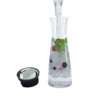 Glas-Dekanter mit integriertem Filter und praktischem Verschluss WMF 1 L farbe schwarz