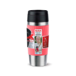 Hermetischer Thermobecher aus Edelstahl Tefal Travel Classic Twist 360 ml farbe korallenrot