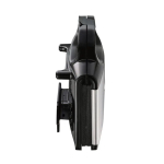 Kontaktgrill mit antihaftbeschichteten Platten und sicherem Verschluss Tefal farbe silber