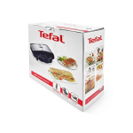 Kontaktgrill mit antihaftbeschichteten Platten und sicherem Verschluss Tefal farbe silber