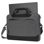 RPET-Laptoptasche mit Fronttasche Targus 15,6” farbe grau