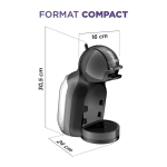 Kapselkaffeemaschine mit Hochdrucksystem Krups Dolce Gusto farbe anthrazit