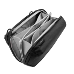 Reise-Organizer aus recyceltem Nylon von Peak Design farbe schwarz
