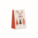 Weihnachts-Geschenktüte Papier klein farbe weiß
