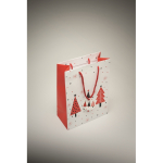 Weihnachts-Geschenktüte Papier mittel farbe weiß viertes Detailbild
