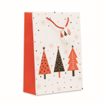 Weihnachts-Geschenktüte Papier groß farbe weiß