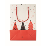 Weihnachts-Geschenktüte Papier groß farbe weiß sechste Ansicht
