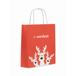 Weihnachts-Geschenktüte Papier klein EU farbe rot Hauptansicht