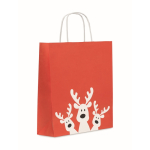 Weihnachts-Geschenktüte Papier mittel EU farbe rot