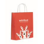 Weihnachts-Geschenktüte Papier mittel EU farbe rot Hauptansicht