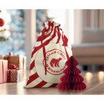 Weihnachts-Geschenkbeutel groß 50x70 cm farbe rot Stimmungsbild 2 zweite Ansicht
