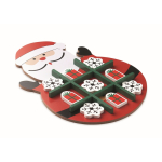 Tic-Tac-Toe Holzspiel Weihnachten farbe rot