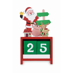 Weihnachts-Countdown-Schreibtischkalender farbe gemischt dritte Ansicht