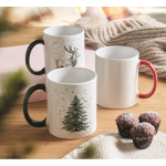 Weihnachts-Keramiktasse mit Henkel 300 ml farbe rot Stimmungsbild