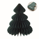 Weihnachtsornament Papierbaum personalisierbar farbe grün