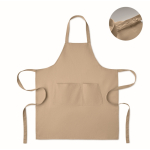 Schürze verstellbar mit Taschen 240 g/m² farbe camel