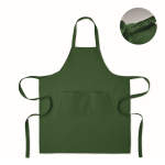 Schürze verstellbar mit Taschen 240 g/m² farbe dunkelgrün