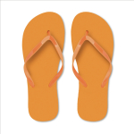 Badelatschen Kunststoff, unifarben, personalisierbar farbe orange