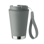 Doppelwand-Becher To-Go RPET-Band 300 ml farbe dunkelgrau achte Ansicht