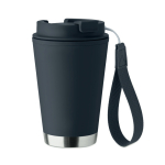 Doppelwand-Becher To-Go RPET-Band 300 ml farbe marineblau achte Ansicht