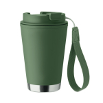 Doppelwand-Becher To-Go RPET-Band 300 ml farbe dunkelgrün achte Ansicht
