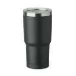Edelstahlbecher mit Schiebedeckel 500 ml farbe schwarz achte Ansicht