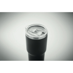 Edelstahlbecher mit Schiebedeckel 500 ml farbe schwarz achte Ansicht