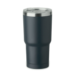 Edelstahlbecher mit Schiebedeckel 500 ml farbe marineblau achte Ansicht