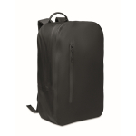 Schwarzer RPET-Laptoprucksack wasserfest 16'' farbe schwarz