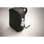 Schwarzer RPET-Laptoprucksack wasserfest 16'' farbe schwarz siebtes Detailbild
