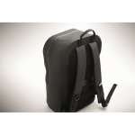 Schwarzer RPET-Laptoprucksack wasserfest 16'' farbe schwarz Detailbild