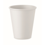 Wiederverwendbarer einwandiger Becher aus Mais, 200 ml farbe weiß