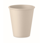 Wiederverwendbarer einwandiger Becher aus Mais, 200 ml farbe beige