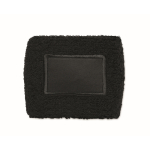 Baumwoll-Poly Schweißband mit Patch personalisierbar farbe schwarz zweite Ansicht