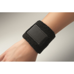 Baumwoll-Poly Schweißband mit Patch personalisierbar farbe schwarz fünftes Detailbild