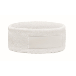 Sport-Stirnband mit Patch personalisierbar farbe weiß
