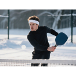 Sport-Stirnband mit Patch personalisierbar farbe weiß Stimmungsbild zweite Ansicht