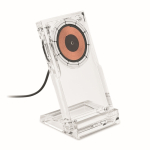 Handyhalter transparent mit Wireless Charger 15W farbe transparent