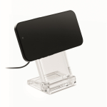 Handyhalter transparent mit Wireless Charger 15W farbe transparent dritte Ansicht