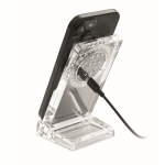 Handyhalter transparent mit Wireless Charger 15W farbe transparent vierte Ansicht