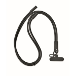 Lanyard für Mobiltelefone mit Lade- und Datenübertragungskabel farbe schwarz