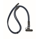 Lanyard für Mobiltelefone mit Lade- und Datenübertragungskabel farbe marineblau