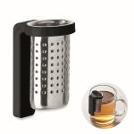 Tee-Infuser Edelstahl mit Kunststoffhaken farbe schwarz
