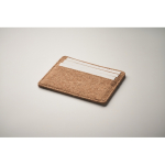 Kork-Kartenetui mit Hauptfach für 3 Karten farbe beige fünftes Detailbild